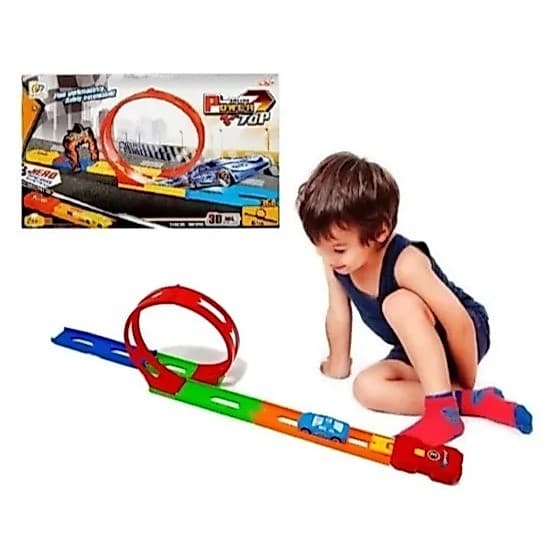 Pista Looping 360 Infantil Tipo Hot Wheels Carrinho