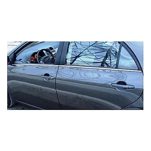 4 Metros Friso Cromado Pestana Base Do Vidro Diversos Carros