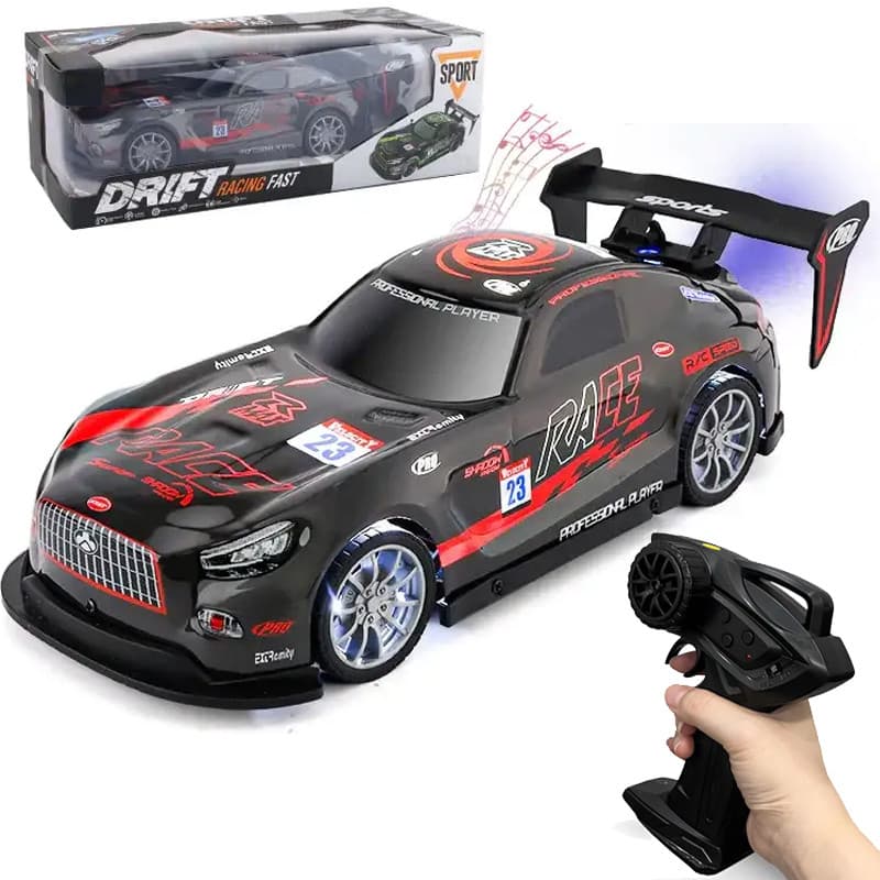 Brinquedo Carrinho de Carro Drift Racing Fast 4x4 4wd Corrida Solta Fumaça Controle Remoto Kizumba