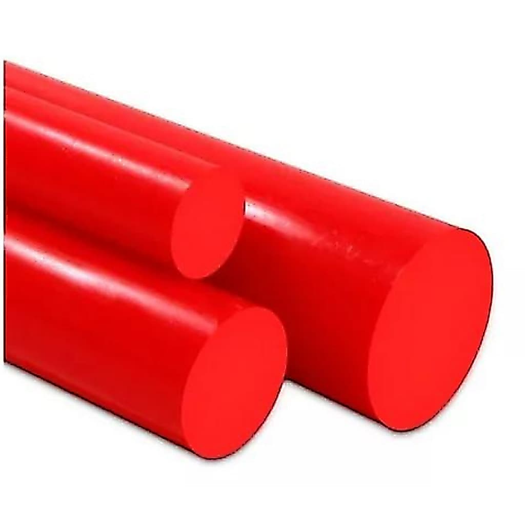 Tarugo Poliuretano Pu Vermelho 20mm X 300mm 90/95 Shore A