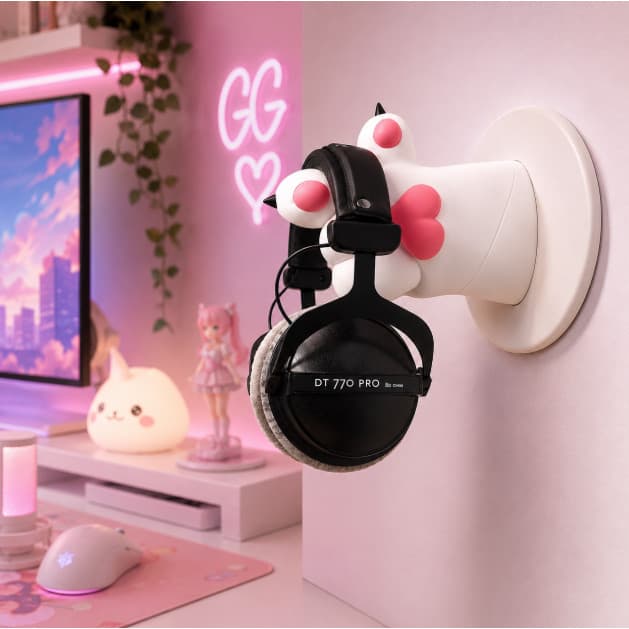 SUPORTE PARA HEADSET PATA DE GATO
