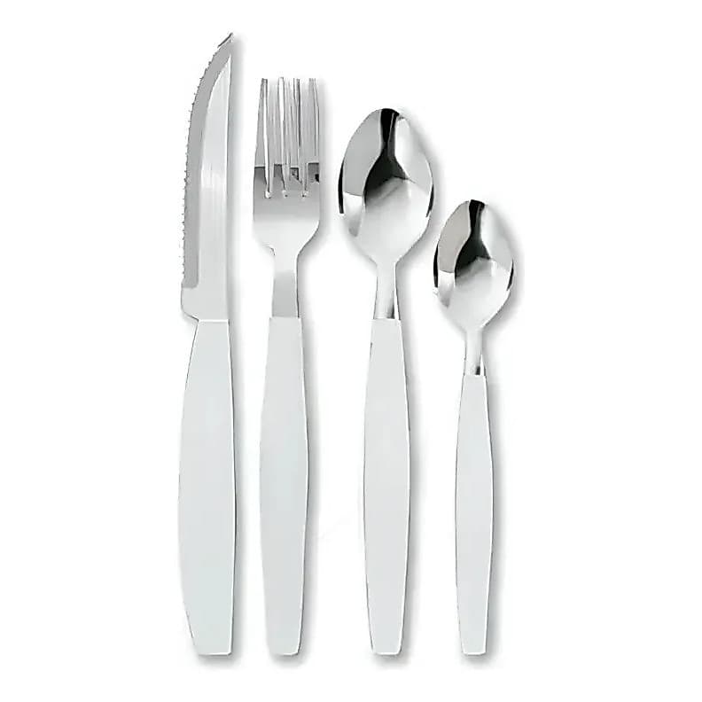 Faqueiro Talheres Inox Canadá 25 Peças Completo Branco