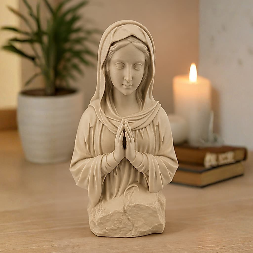 Imagem de Nossa Senhora Aparecida Maria Católica 26cm Grande Santa Resistente Religiosa Decoração