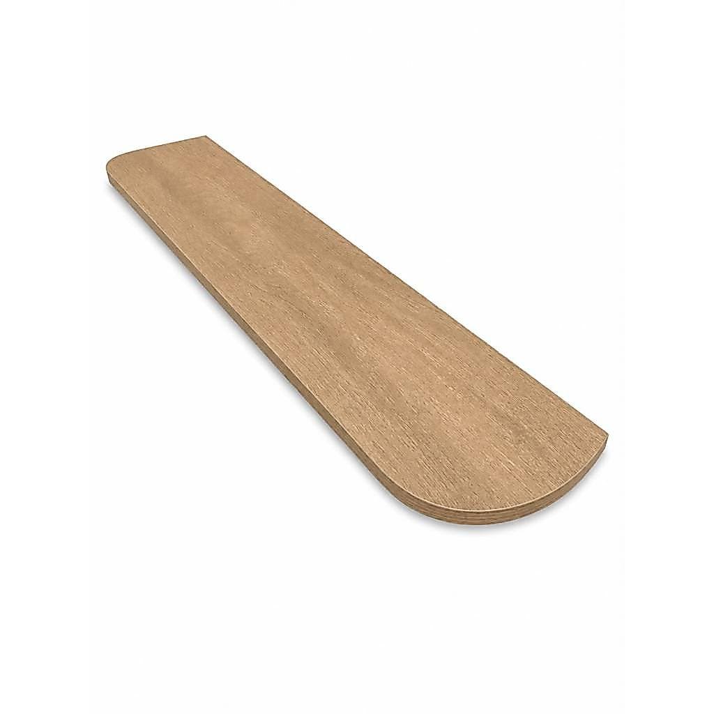 Prateleira Parede MDF 18mm 20x100 Carvalho Itapuã Suporte Invisível Reta Cantos Arredondados