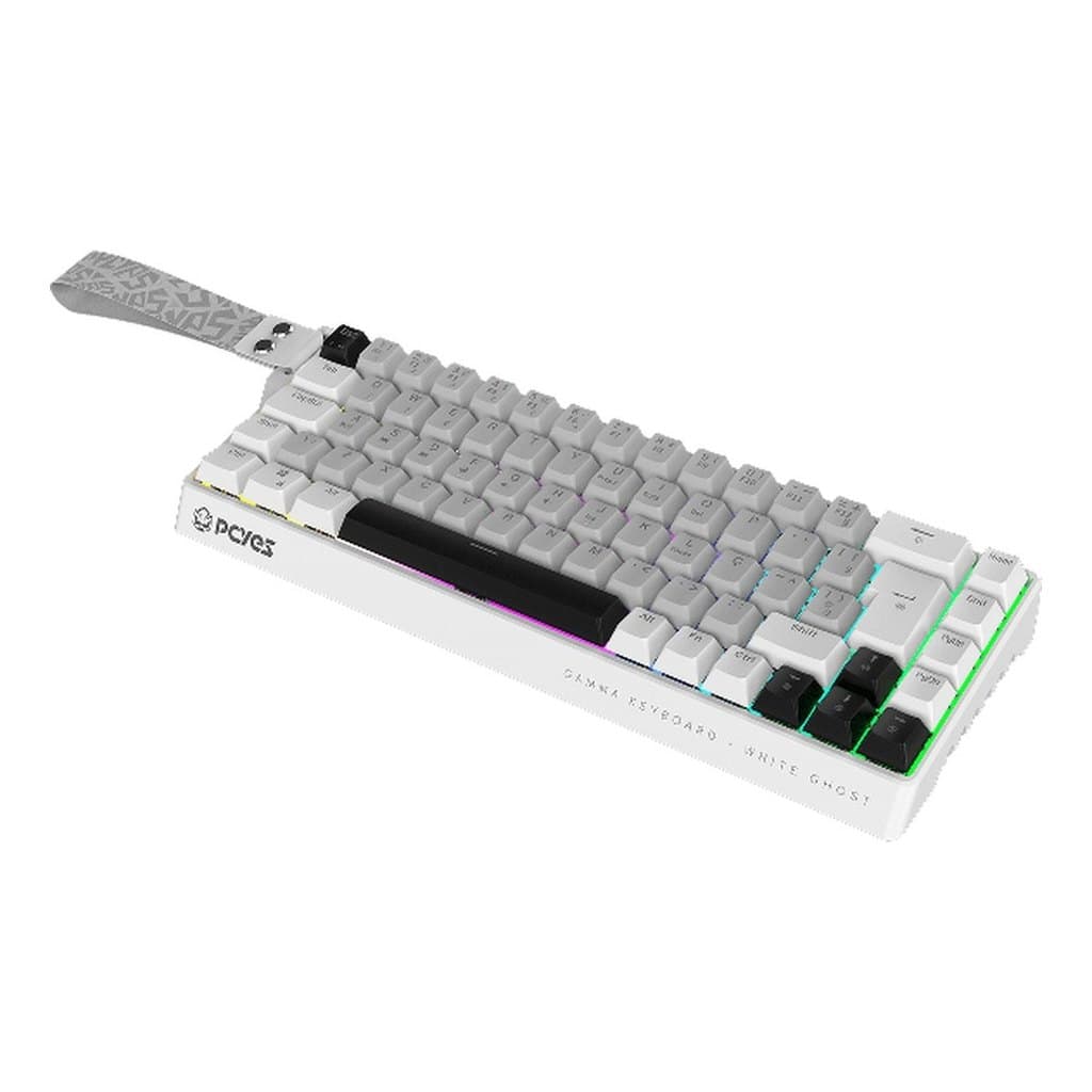 Teclado Gamer Magnético 69 Teclas 8000Hz Rapid Trigger PCYES Gamma White Ghost PMGMWG RGB