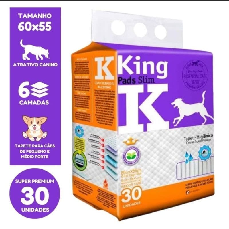 Tapete higiênico King Pads Slim Super Premium