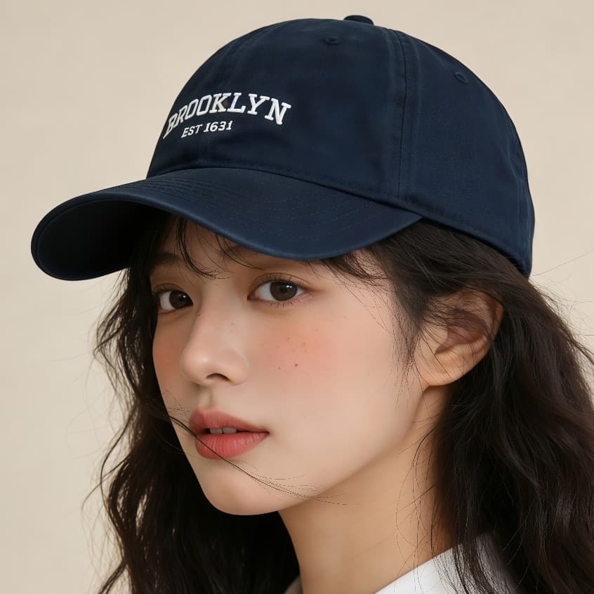 Boné de Beisebol Brooklyn Masculino e Feminino Ajustável Proteção UV Estilo Casual para Dia a Dia e Praia