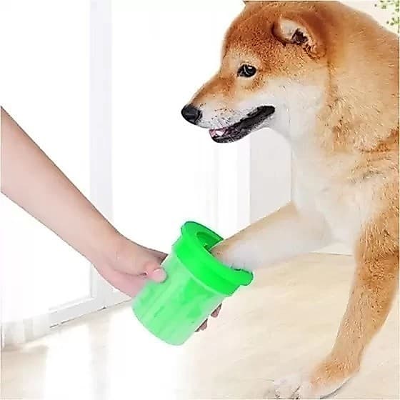 Limpador de Patas para Pets com Silicone e Sistema Prático