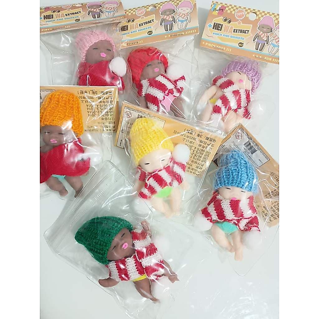 Brinquedo Bebe Espreme Aperta Estica Divertido Sortidos 8 cm