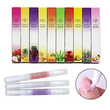 Canetas Óleo Hidratante Cutículas Revitalizador De Unha Sabor Fragrância Flores e Frutas Unhas Manicure