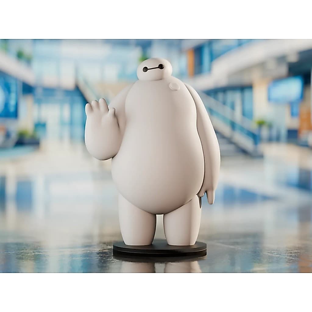 Boneco Baymax 12cm Decorativo Impresso em 3D | Presente para Fãs Disney Big Hero 6