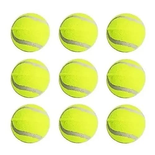 Kit 2 Bolinhas Mordedor Pet Tênis Bola Feltro Lazer Esporte