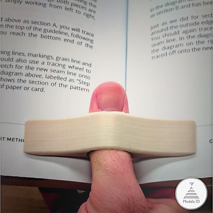 Suporte de Livro com o Polegar - Leitura Confortável - Praticidade no Estudo - Separador / Divisor de Páginas / Folhas Ler Conto Apoio dos sonhos romance ficção Autoajuda quadrinhos história