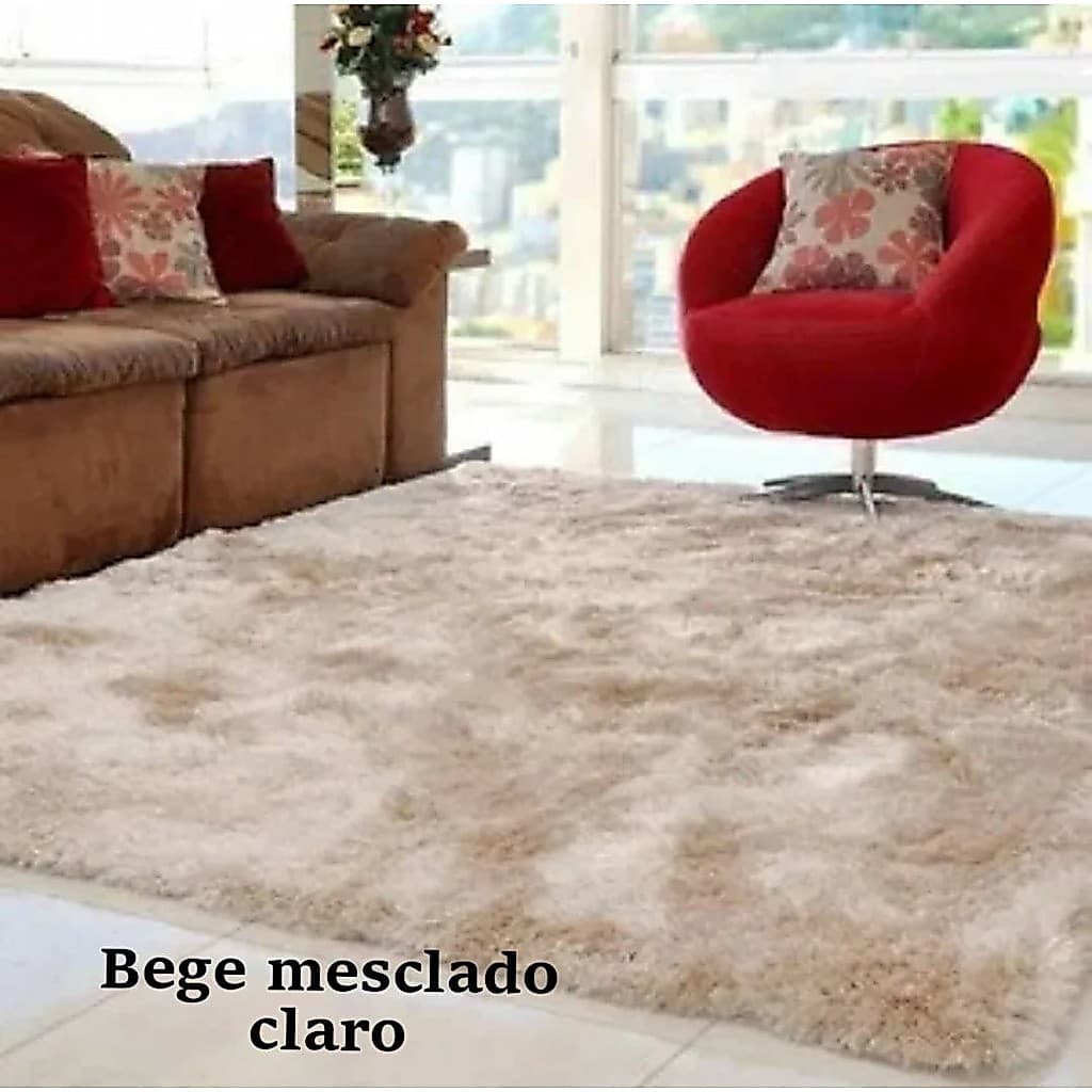 Tapete Peludo, Felpudo De Sala Luxo Macio Barato 2.00 X 2.40