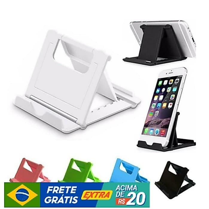 KIT 3 Suporte Universal de mesa para Celular e Tablet Ajustável