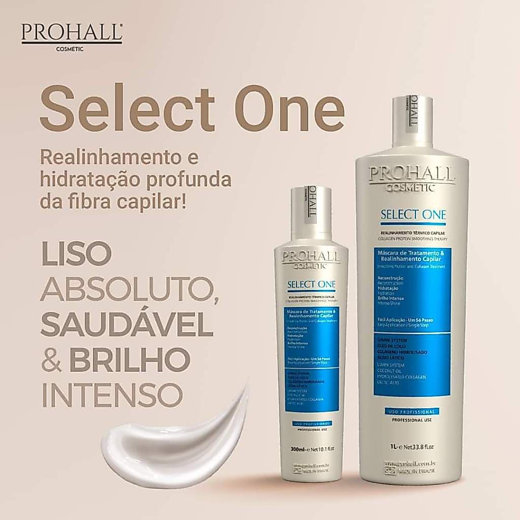 Realinhamento Capilar Organico Prohall Select One Progressiva semFormoI