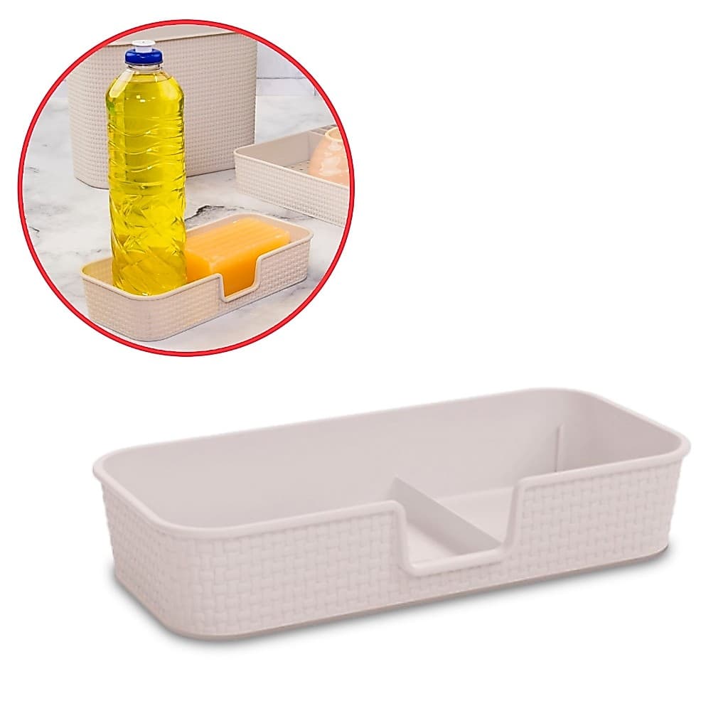 Organizador De Pia Tear Compacto Porta Detergente Sabão Cozinha Plasútil