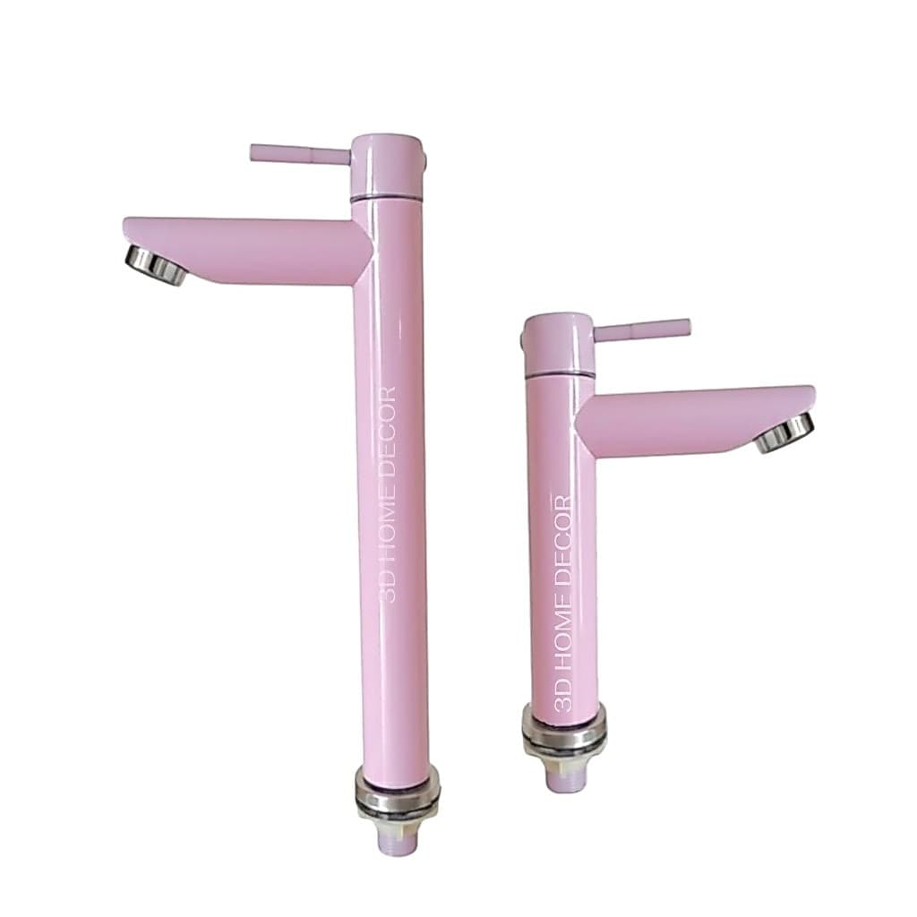 Torneira Alta Cuba Inox Rosa Torneira Baixa Cuba Pia Banheiro Rosa