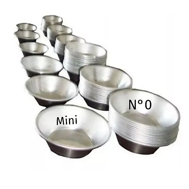 50 Forminha Mini Empada N0 Alumínio Festas Mini mesmo. O menor N que existe.