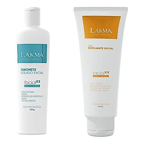 Combo Lakma: Esfoliante Facial 250g + Sabonete Facial 250ml Tipo De Pele Normal