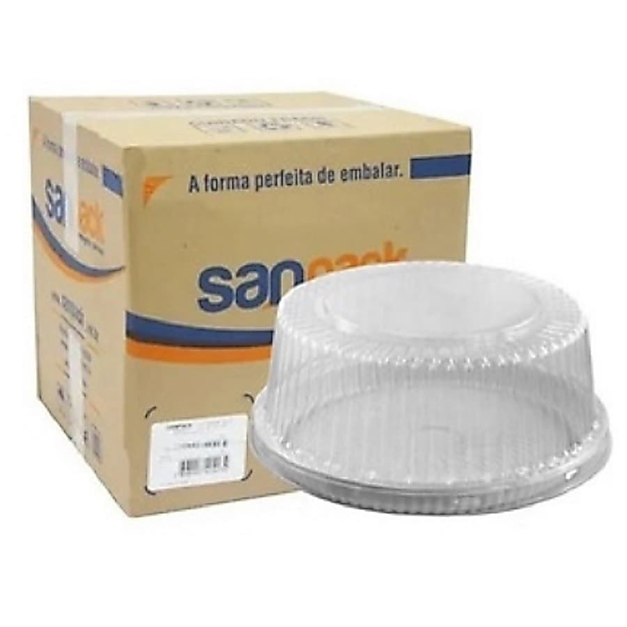 Embalagem para bolos e tortas caixa com 20 unidades tampa média S-50