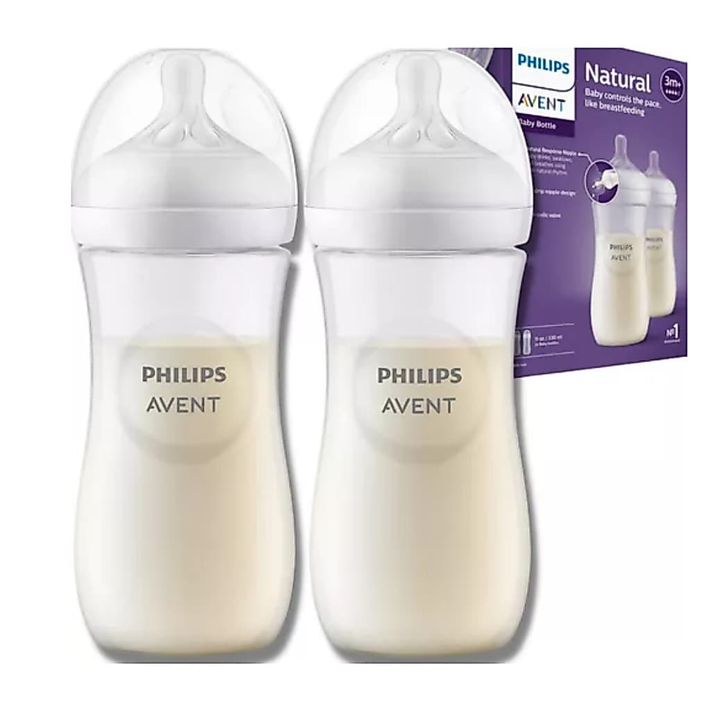 Kit c/ 2 Mamadeiras Pétalas 3.0 330ml Philips Avent 1m+