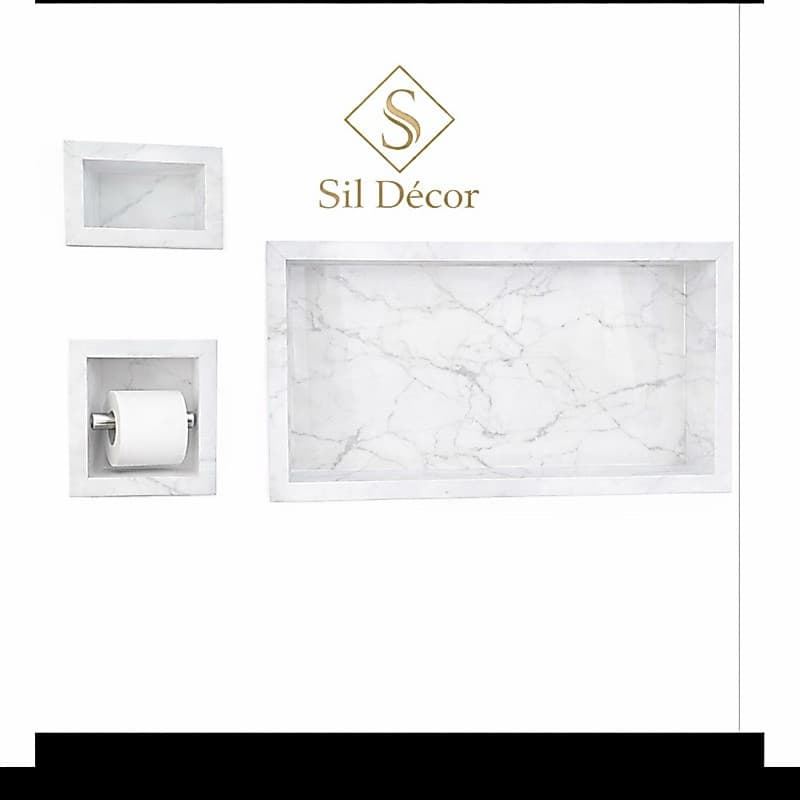 kit nichos porcelanato 3 peças
