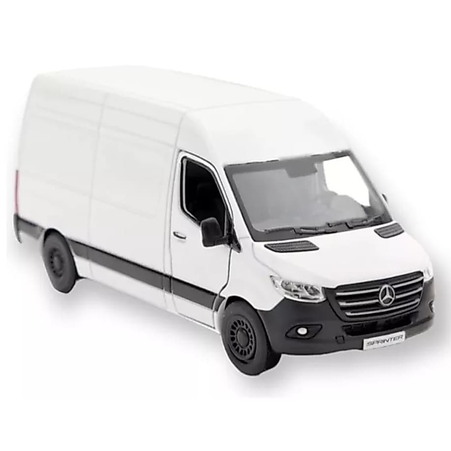 Miniatura Carrinho Ferro Van Mercedes Benz Sprinter Escala 1:48 Abre As Portas