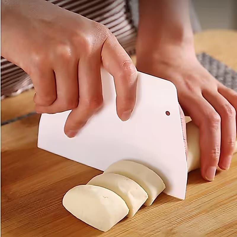 Espátula Raspador Cortador Plástico para Massas Confeitaria Culinária Kehome