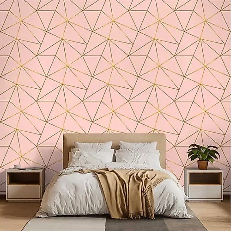 Kit 10 Metros Papel de Parede Adesivo Auto Colante Decorativo Rose Rosa Salmão Salas e Quarto Decoração Fácil Aplicação