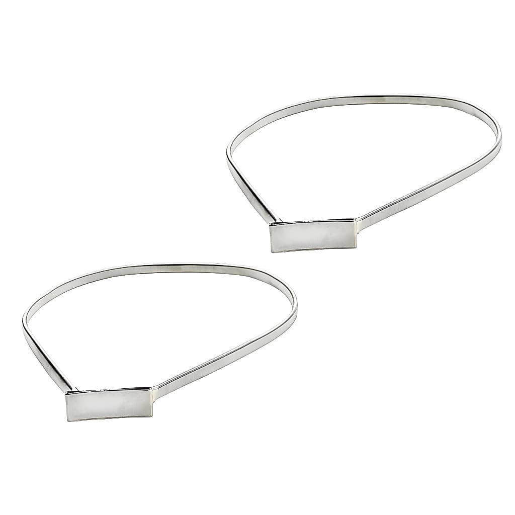 Kit 02 Cinto Feminino Fino Metal Elástico Fivela Retângular Minimalista