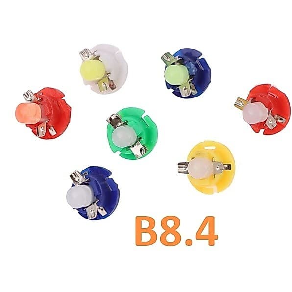 4 x Lampada Led Automotiva T5 B8.4 COB 12V Painel Instrumento Mosquito B8.4 COB lampada led carro