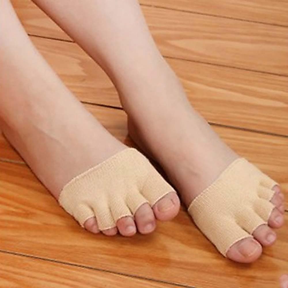 Meias De Cinco Dedos Ferramentas Para O Cuidado Dos Pés Respiráveis Protetores De Soft Pads Corretor De