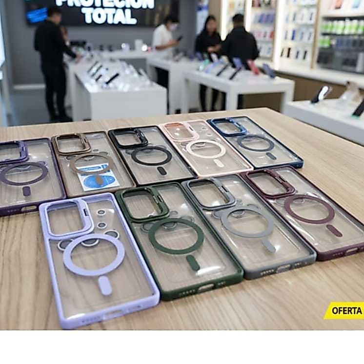 CAPA MAGNÉTICA SAMSUNG S25 ULTRA MEGSAFE PROTEÇÃO INTEGRADA+PELICULA DE CAMERA RESISTENTE MODA LUXO