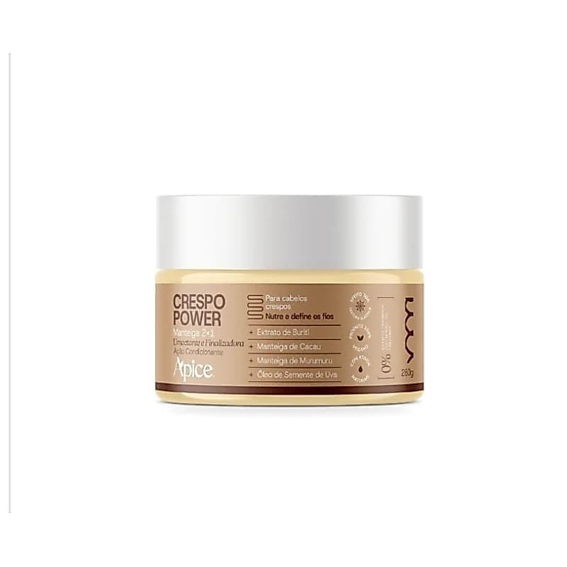 Manteiga 2x1Nutritiva e Finalizadora Crespos Apice 260gr