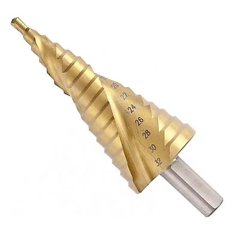 Broca Escalonada De Aco Rapido 4 A 32mm Hss Metal Furadeira Cone Profissional Conforto Qualidade Top