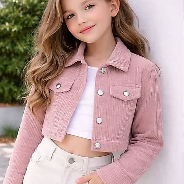 jaqueta infantil menina veludo cotele tendência inverno blogueira moda infantil casaco infantil juvenil meninas
