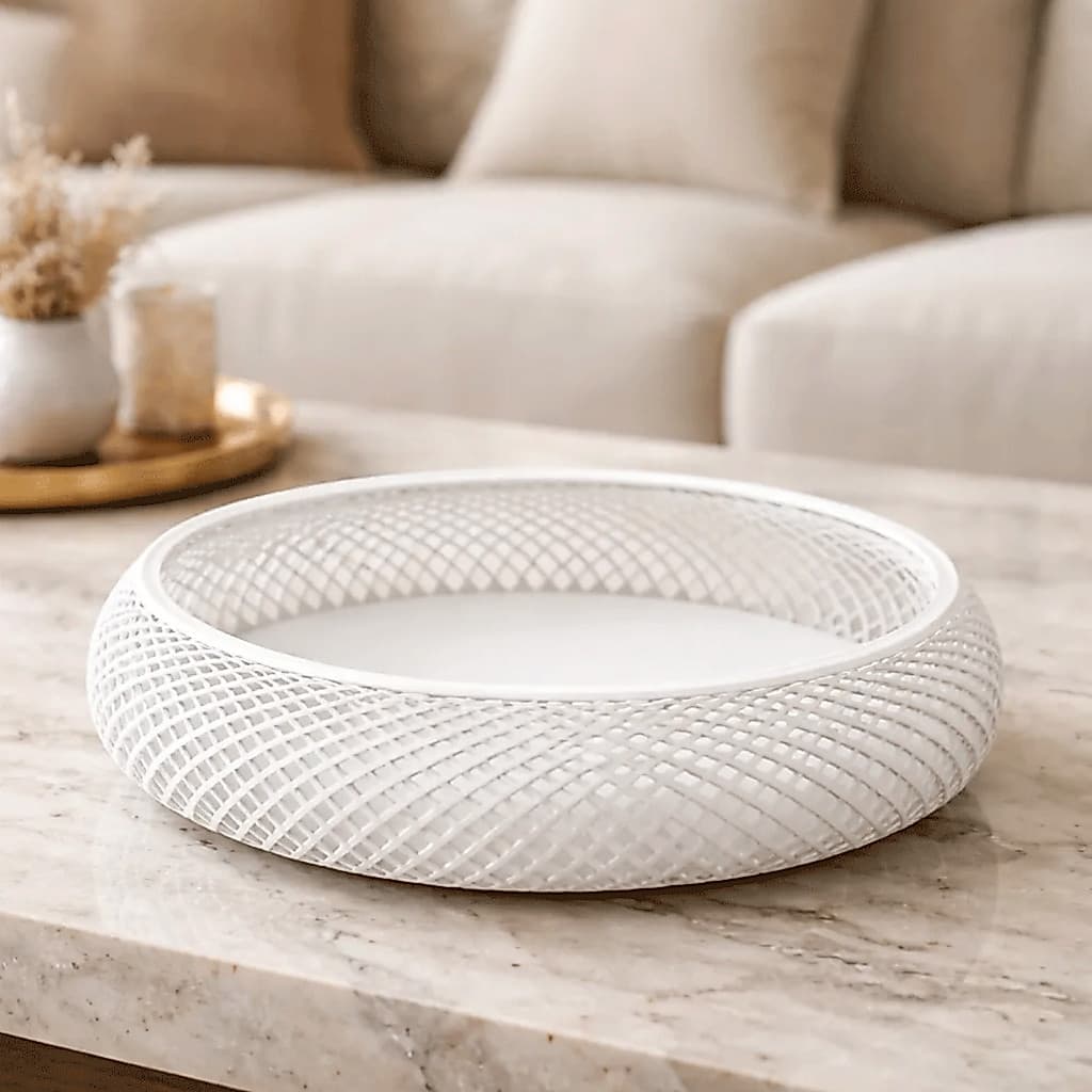 Cesto Organizador 1/2/3 und Porta Objeto de Mesa - Porta Treco Decorativo Redondo - Moderno Elegante