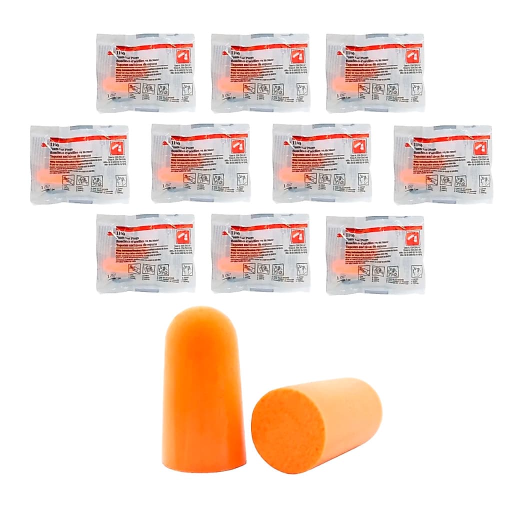 Kit 5 A 10 Pares Protetor Auricular Abafador De Ruídos 3M 1100 Para Ouvidos Sem Cordão Para Dormir
