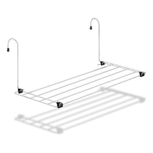 Varal intimo de Banheiro Secalux Varal Portátil Portas Janelas Cor Branco Dobrável Leve