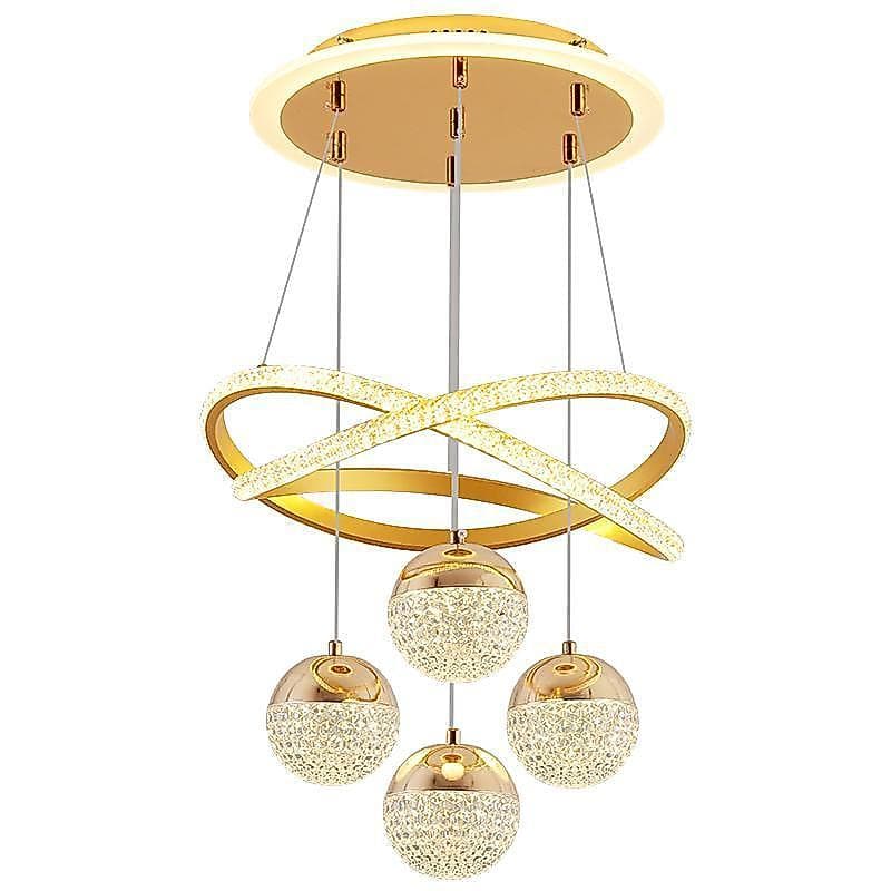 (110V-220V) 3 Cores Lustre de Teto LED Luxo Escandinavo para Sala e Jantar Bivolt quarto moderno O16