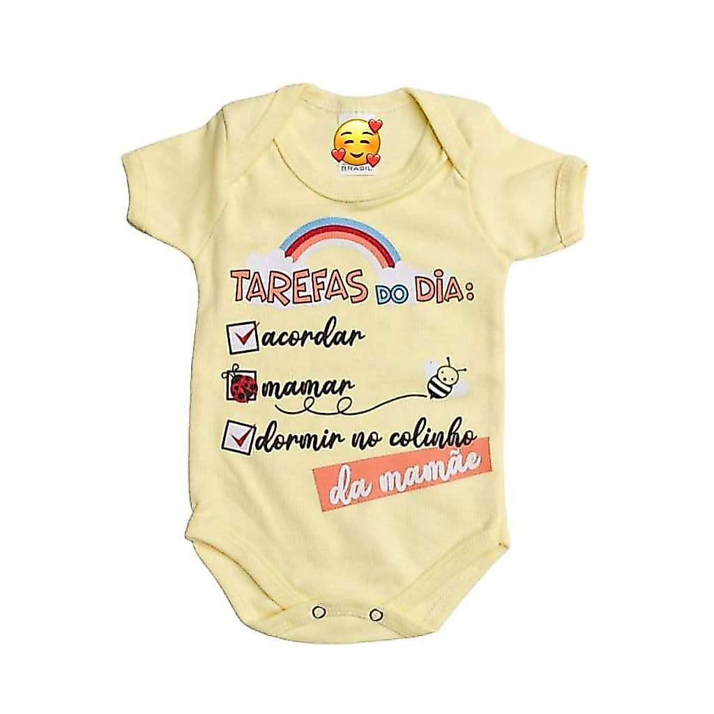 Body Bebê Tarefas do dia