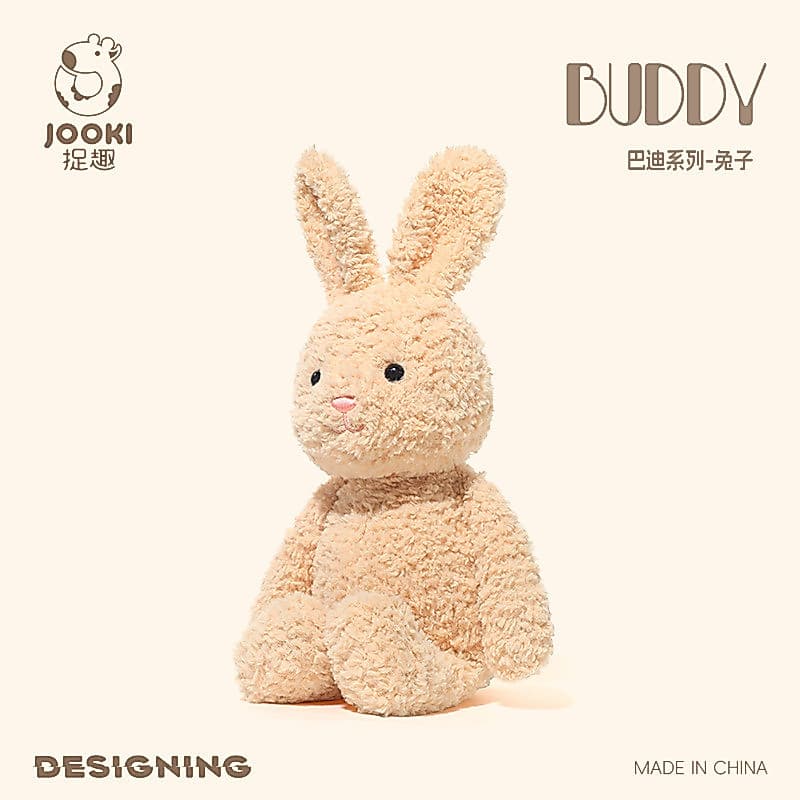 VOLLUNNBUDDY Buddy Rabbit Boneca reconfortante Super macia brinquedo de pelúcia boneca dormindo Ragdoll presente de aniv