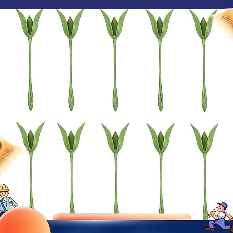 Conjunto De 10 Porta-Guardanapos De Rosa victoria8D , Ferramentas De Flores De Origami Em ABS Verde Para Decorações Româ