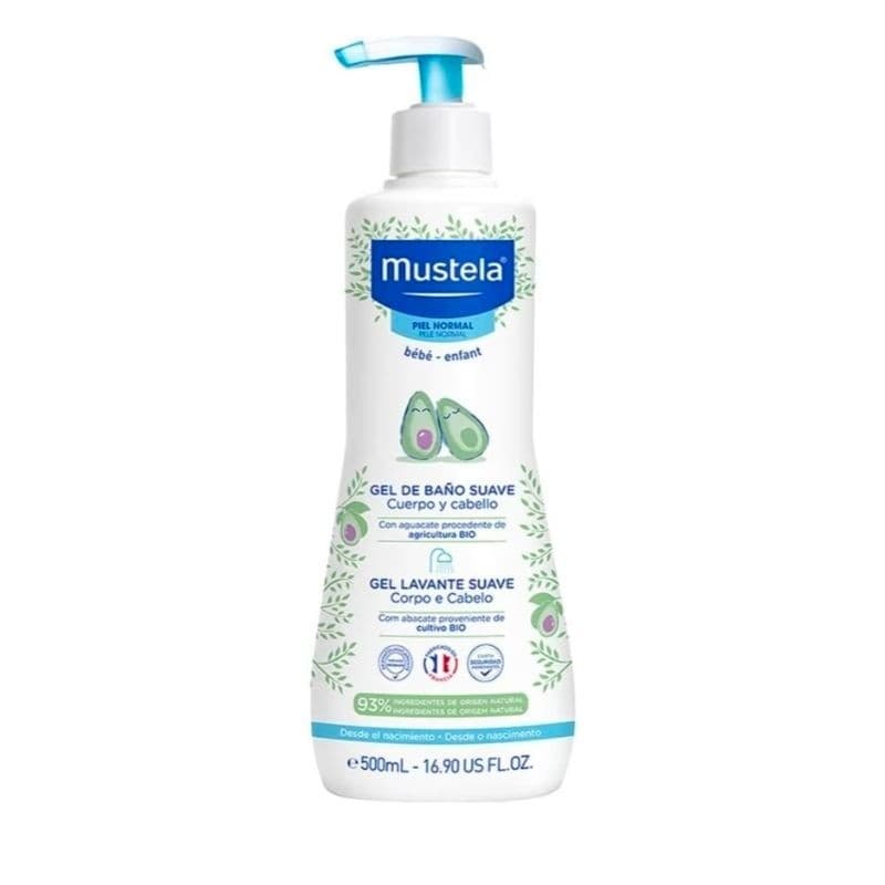 Mustela Gel Lavante Suave 500ml Sabonete Líquido Corpo e Cabelo Infantil