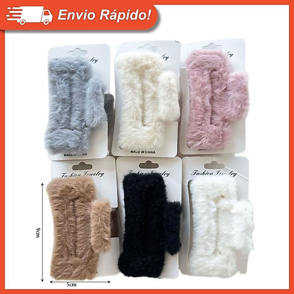 Presilha de Cabelo Pelúcia Moda Coreana