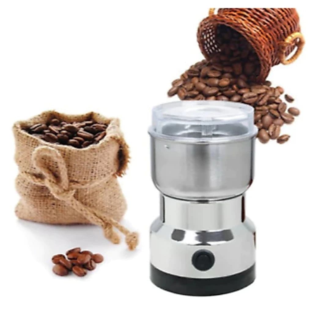 Mini Moedor e Triturador De Café Grãos Sementes Aço Inoxidável Portátil