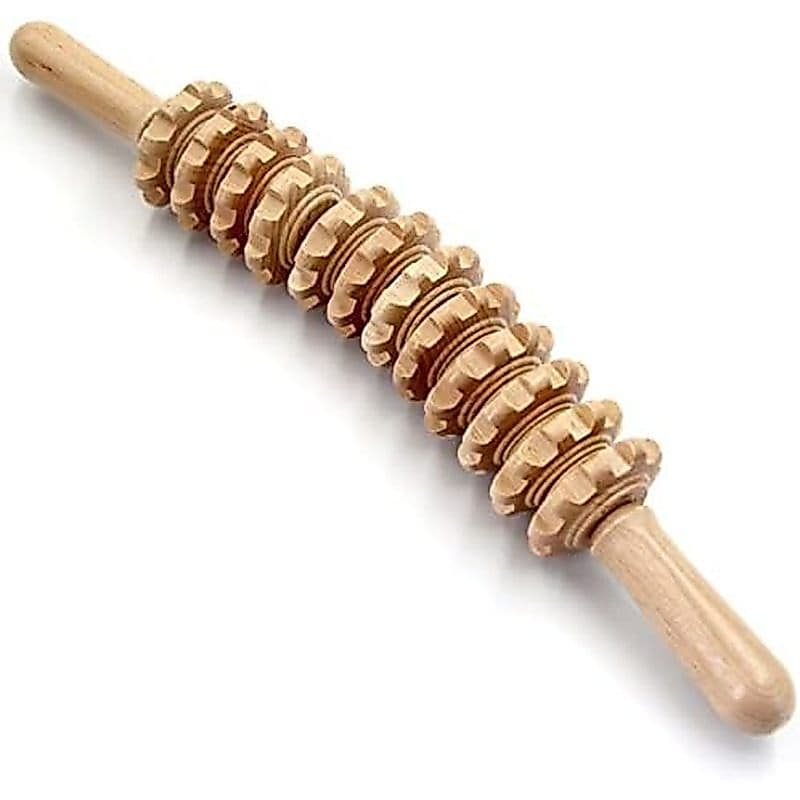 Ferramentas De Massagem Para Terapia De Madeira , Massageador De Drenagem Linfática De 21 Polegadas , Bastão Portátil &