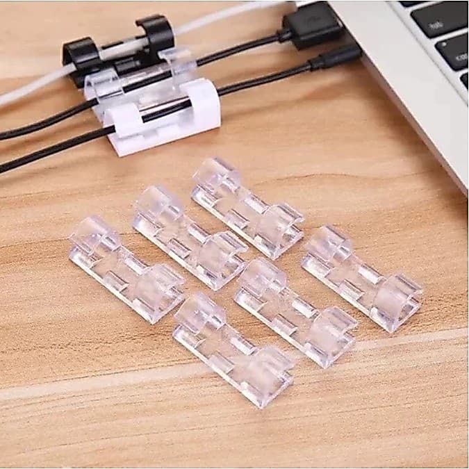 Kit Organizador de Cabos 9 mm para Cabos Grossos - HDMI • Fonte • Cabo Gamer • Cabo de Monitor - 20 unid.