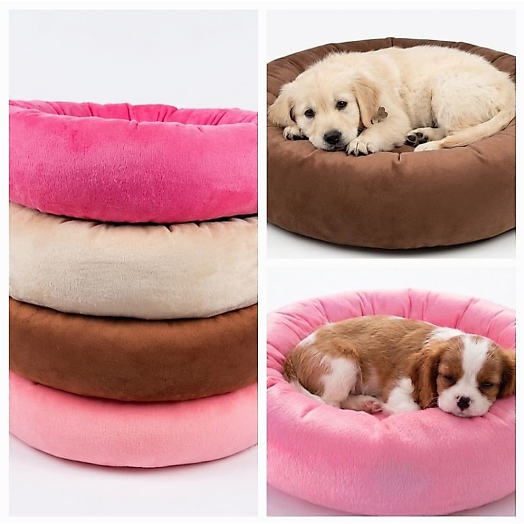 Caminha Pet Redonda Para Gatos e Cachorros 50X50cm Macia Pelúcia Velboa
